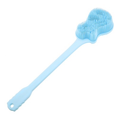 Unique Bargains Curved Handle Soft Bristle Bath Massage Scrub Back Deep Clean  Brush : Target