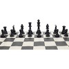 WE Games Color Bright Plastic Staunton Tournament Chess Pieces with 3.75 in. King - Half Chess Set of Chess Pieces Only, Black - 4 of 4