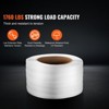 VEVOR Polyester Strapping Roll, 1640' Length x 3/4" Width x 0.03" Thickness, 1763 lbs Break Strength, Heavy Duty Banding Pallet Strap Coil, White - 3 of 4