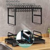 DOMETOUR Dish Racks for Kitchen Counter - Stainless Steel Dish Drying Rack with Drainboard, Detachable Dish Drainers with Utensil Holders - 2 of 4