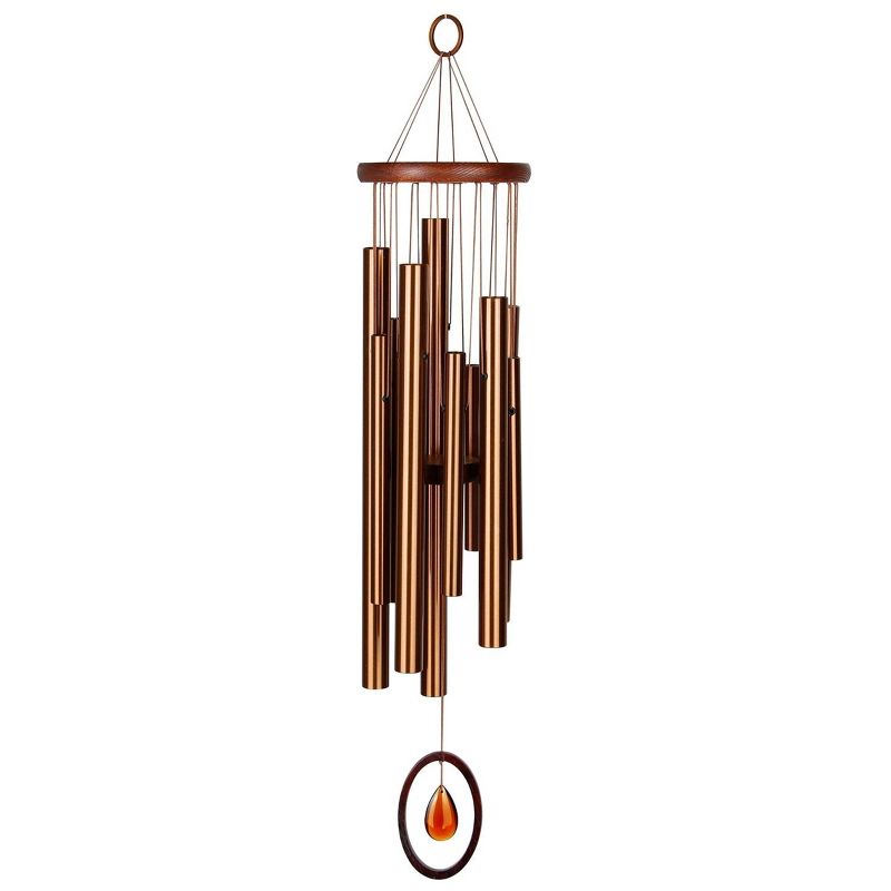 Woodstock Windchimes Crystal Silence Bronze, , Wind Chimes For Outside, Wind Chimes For Garden, Patio, and Outdoor Décor, 21"L, 1 of 13