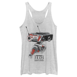 Women's Star Wars Jedi: Fallen Order BD-1 Grunge Racerback Tank Top - 1 of 3
