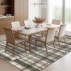 Washable Plaid Area Rug, Non-Slip Low Pile, Stain Resistant,Rustic Soft Carpet for living room, bedroom, office, or dining room - 3 of 4
