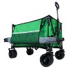 Vynxaria Heavy-Duty Folding Wagon Cart (480lbs Capacity) - Free Picnic Mat, All-Terrain Wheels & Drink Holders for Camping, Gardening & Sports - 2 of 4