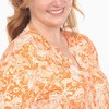 Plus Size 2-Piece Floral Print Tunic and Pant Set - 4 of 4