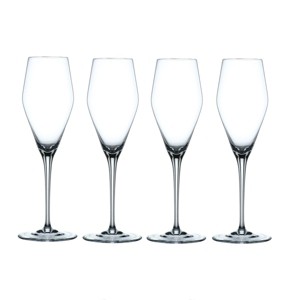 Nachtmann ViNOVA Champagne Flutes, Set of 4, 9 oz Crystal Stemmed Sparkling Wine Glasses, Modern Design, Elegant Gift-Ready Packaging, Made in Germany - 1 of 4