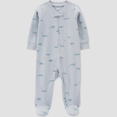 Image of Carter's Just One You®️ Baby Boys' Mountains Footed Pajama - Blue 9M