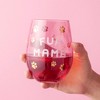 Blush Fur Mama Large Stemless Wine Glass, Perfect for Red or White Wine, Glassware Gift, Pink, 20 Oz, Set of 1 - 3 of 4