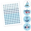 Big Dot of Happiness Ahoy It's a Boy - Nautical Baby Shower Round Candy Sticker Favors - Labels Fits Chocolate Candy (1 sheet of 108) - 2 of 4