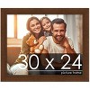PosterPalooza | Simple Brown Picture Frame - UV Acrylic, Backing Board, Hanging Hardware Included - 2 of 4