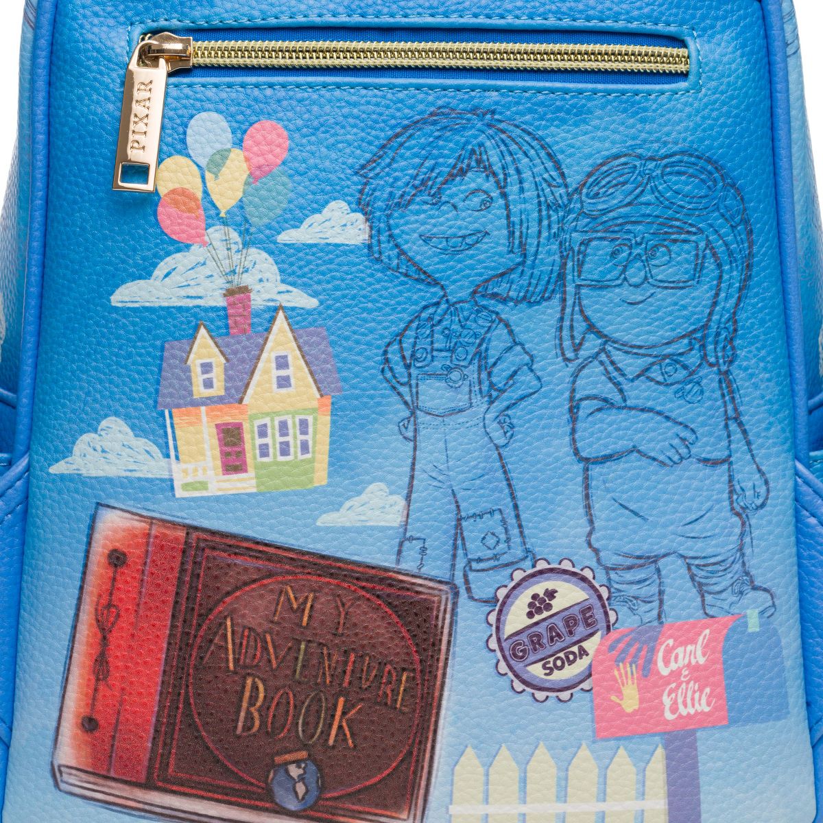 Pixar Up WondaPop 11" Vegan Leather Fashion Mini Backpack - thumbnail 7