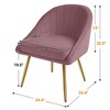 Hyleory 25.6'' Wide Tufted Velvet Armchair - 4 of 4