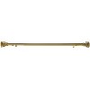 Linen Avenue Metal Square Single and Double Window Curtain Rod Set - 4 of 4