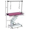 FURNIinspire Pet Grooming Tools Foldable Pet Grooming Table for Pet Large Dogs and Cats with Adjustable, Bathing Station, Pink, 42.5"*23.5"*67" - 4 of 4