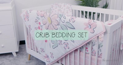 Purple Camo Baby Crib Set The Peanutshell Butterfly Song Crib