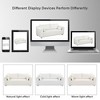 YOOCOZZ Boucle Loveseat Sofa with One-Piece Seat Frame and Domed Armrests - White - 3 of 4
