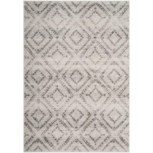 Adirondack Adr131 Power Loomed Area Rug - Light Grey/grey - 6'x9 ...