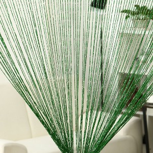 PiccoCasa Fringe String Single Panel Bedroom Door Window Divider Curtain - 1 of 4