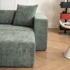 Chenille Corduroy L-Shaped Modular Cloud Sectional Sofa, Deep Seat, No Assembly - 4 of 4