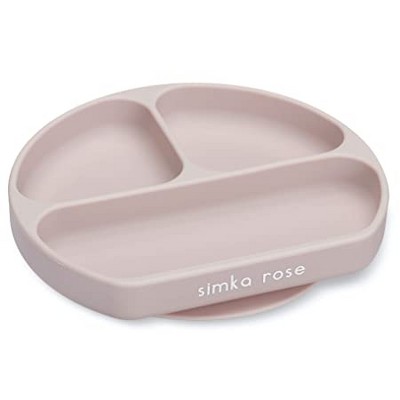 Simka Rose Silicone Suction Plate for Baby and Toddler