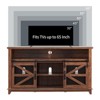 OKD 60" Farmhouse TV Stand w/Sliding Barn Door & Adjustable helves - 3 of 3