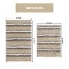 Home Weavers Glamour Collection 100% Polyester Microfiber Bathroom Rug, Non Slip Bath Mat Water Absorbent Soft Microfiber Shaggy Mat Machine Washable - 3 of 4