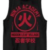 Naruto Shippuden Ninja Academy Crew Neck Sleeveless Men's Black Tank Top - 2 of 3