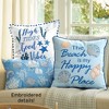 The Lakeside Collection Beach-Themed Embroidered Accent Pillows - 3 of 3