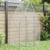 vidaXL Chicken Cage Silver Galvanized Steel 39.4 x 39.4 x 74.8 in - 39.4" x 39.4" x 74.8" - 2 of 4