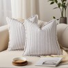 REGALWOVEN Striped Boho Throw Pillow Cover with Tassels Fringe for Home Decoration 2 Pcs - 2 of 4