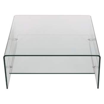 Atticus Tempered Glass Coffee Table - Clear - Christopher Knight Home