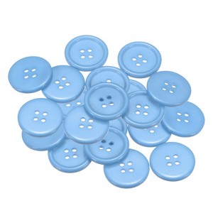 Unique Bargains Sewing Resin Round Flat 4-Hole Replacement Craft Buttons 20 Pcs - 1 of 4