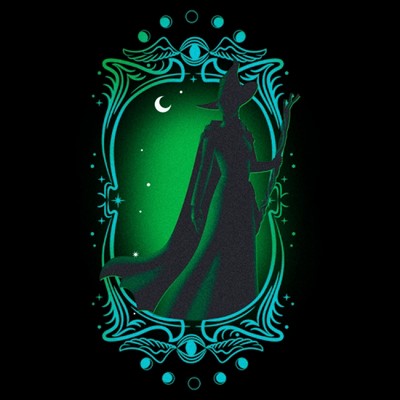Women's Wicked Elphaba Silhouette Frame V Neck - image 2