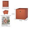 Racxily 4 Pack Collapsible Fabric Cube Storage Bins, cube organizer bins(10.5" x 10.5") - 4 of 4