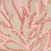 Saro Lifestyle Elegant Embroidered Coral Poly Filled Pillow, 20"x20", Orange - 3 of 4