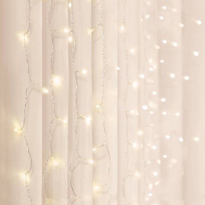 5' x 3.5' LED Curtain String Lights Warm White - West & Arrow