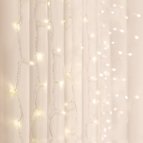 White shop curtain lights