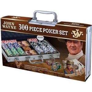 MasterPieces Casino 300 Piece Collectible Poker Chips Set - John Wayne Theme - 1 of 4