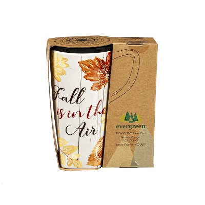 Evergreen Ceramic FLOMO 360 Travel Cup, 17 oz., Fall Is In The Air