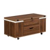 Zeus & Ruta Multi-Function Modern Lift-Top Coffee Table with Hidden Storage, 4 Stools and Casters, Perfect for Modern Living Spaces - 2 of 4