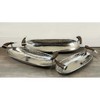 Essential Decor & Beyond 3-Piece Set Aluminum Oval Boat Tray With Horn Handle - 4 of 4