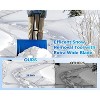 Snow Shovel Pusher for Driveway,Heavy Duty 2-Wheel Snow Shovel with Double Rod,29" Angled Blade Efficient Metal Snow Removal,Snow Plow for Sidewalk - 4 of 4
