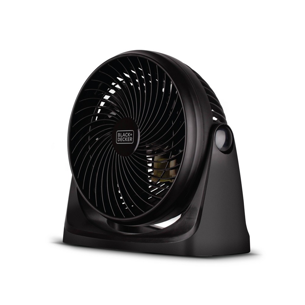 BLACK+DECKER 7" Turbo Fan: Portable Desk Fan, Adjustable Tilt, 3 Speeds, ETL Listed, White, Electric, Under 100 sq. ft.
