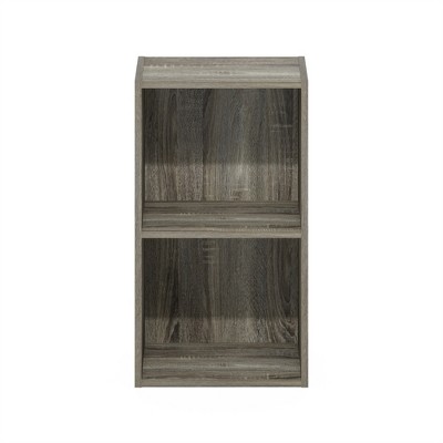 Minimalist White Wood Cube Display Shelf, 12x26 in