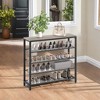 Shoe Rack, 5-Tier Shoe Storage Organizer with 4 Metal Mesh Shelves£¬Entryway large shoe rack - 2 of 4