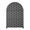 Square Black Arched Galvanized Sheet Screen 71.37x46.8inch Independent Outdoor And Indoor Privacy Screen - 4 of 4