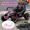 2 Seater Kids Ride On Utv Car,24V 2WD Ride On Car Truck with Metal Frame,Remote Control, Electric Car Utv for 3+Years - 3 of 4