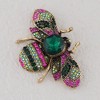 Anna-Kaci Crystal Rhinestone Bee Crystal Rhinestone Brooch Pin - Elegant Enamel Insect Flower Jewelry for Women & Men - 3 of 4