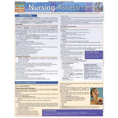 Nursing: Assessment - (Quickstudy: Academic) by  Barcharts Inc (Poster)