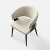 Luck Live Modern Outdoor Chairs 2-Piece Set/Soft Cushions & Sturdy Steel Base - 3 of 4